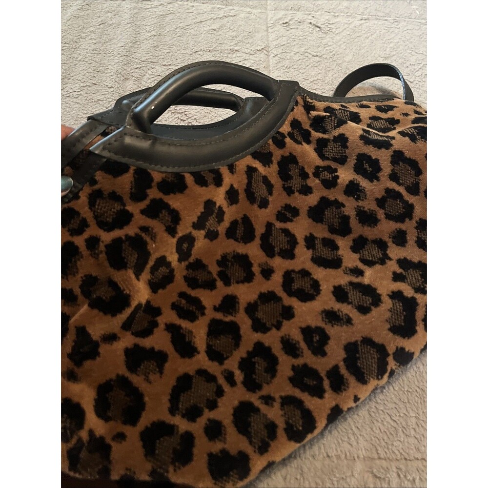 GEVIVE by Boyt Tapestry Chenille Tote Bag Animal Print Soft Shoulder Purse